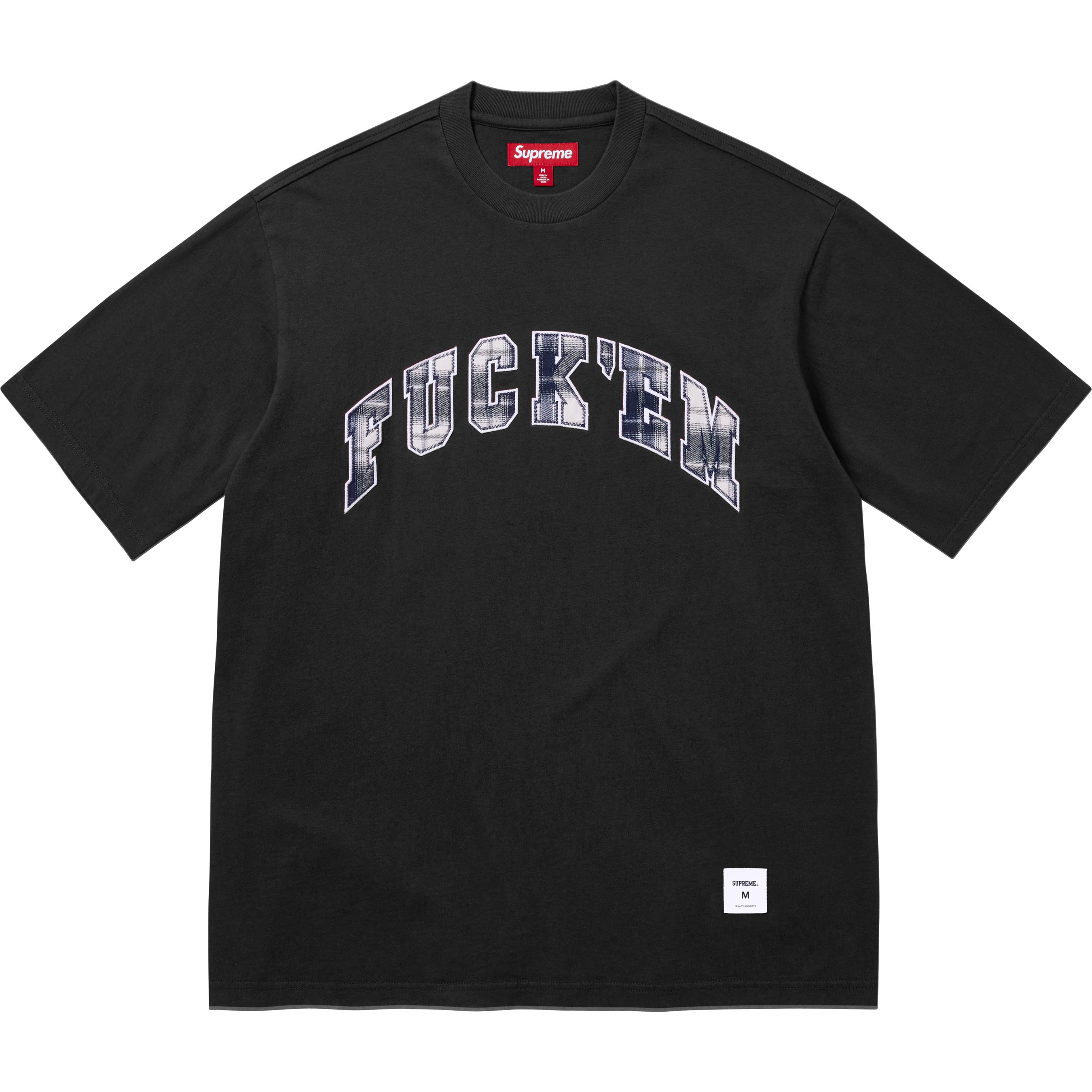 Fuck Em Plaid S/S Top view 2